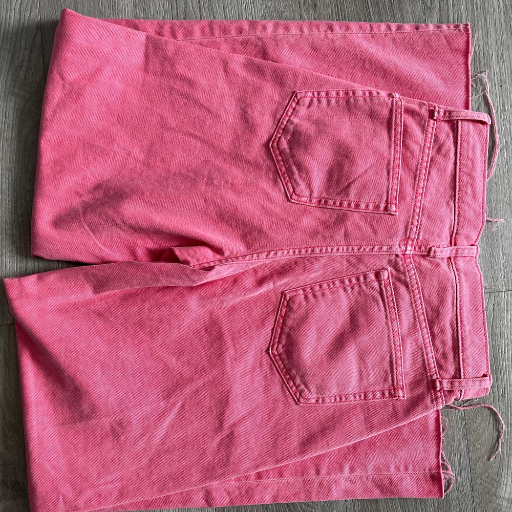 Pink Gap High Rise Wide Leg Jeans - Picture 3 of 5